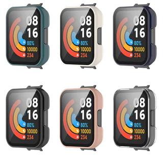 เคสพีซีแบบเต็มจอ 2-in-1 สำหรับนาฬิกา Redmi Watch 2 lite พร้อมฟิล์มกันรอยหน้าจอและเปลือกกันน้ำ