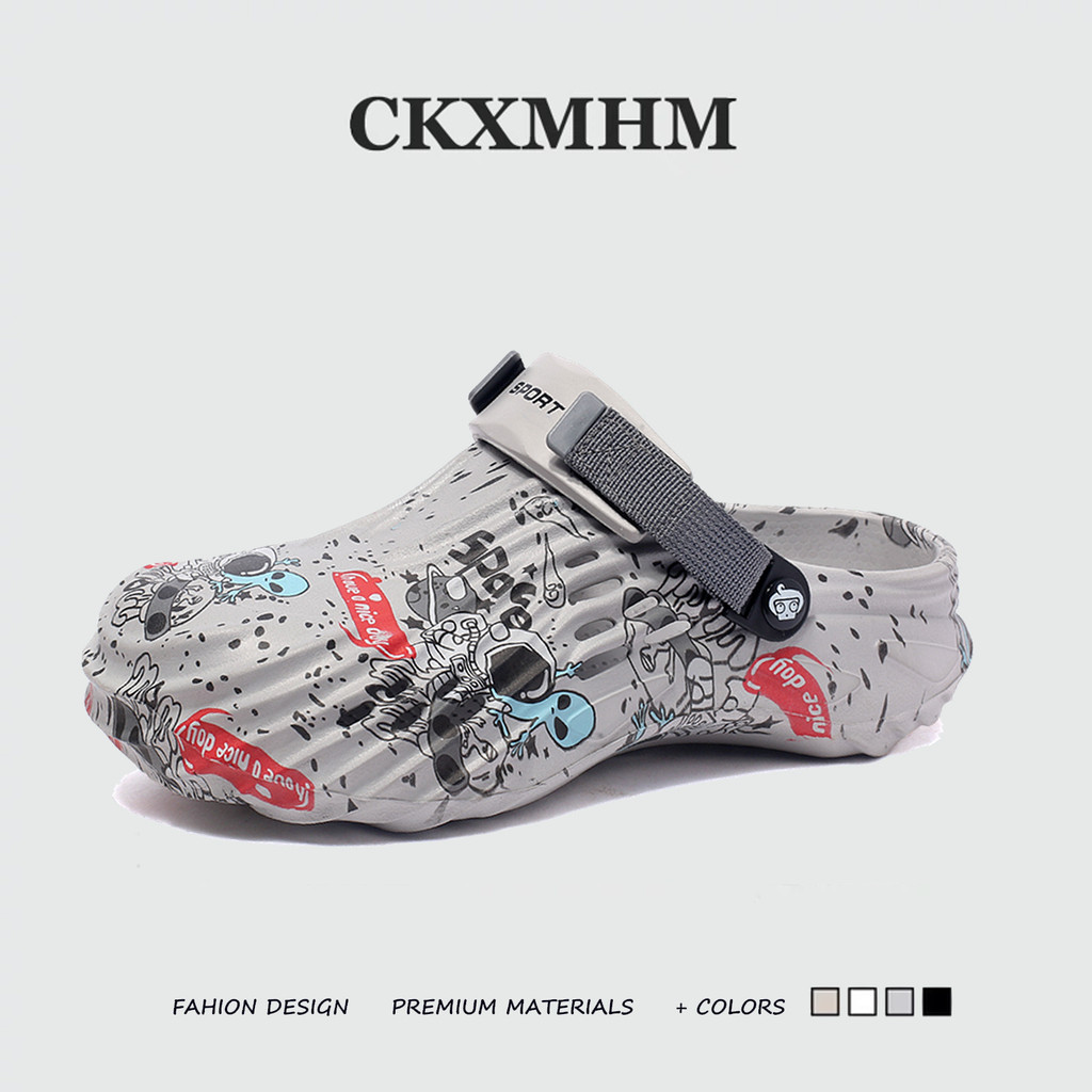 CKXMHM 40-47 รองเท้าแตะ EVA ผู้ชายแฟชั่นรองเท้าแตะขนาดใหญ่ 46 47
