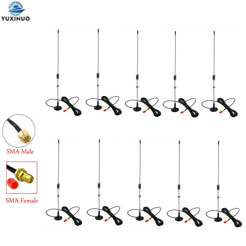 10PCS นาโกย่า UT-106 VHF UHF Dual Band SMA-ชาย/SMA-หญิงแม่เหล็ก HF รถติดตั้งเสาอากาศรถยนต์สําหรับ Ba