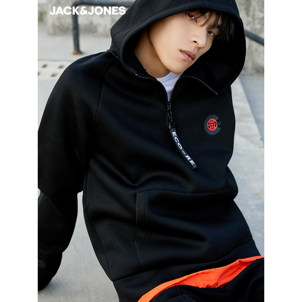 Jack Jones O'Reilly สเวตเตอร์ฮู้ดผู้ชาย ฤดูใบไม้ผลิ อินเทรนด์