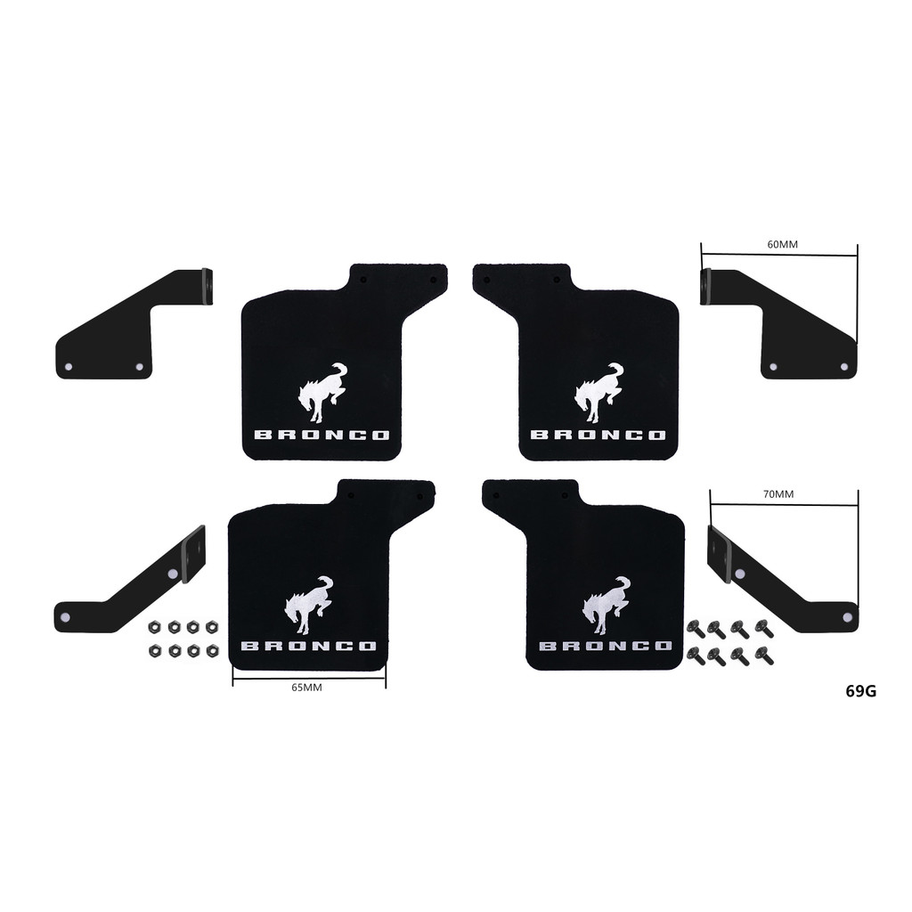 DJ TRX-4 TRX4 Liema Ford bronco Metal Rubber Mudguard Metal Fixing Bracket TRX4