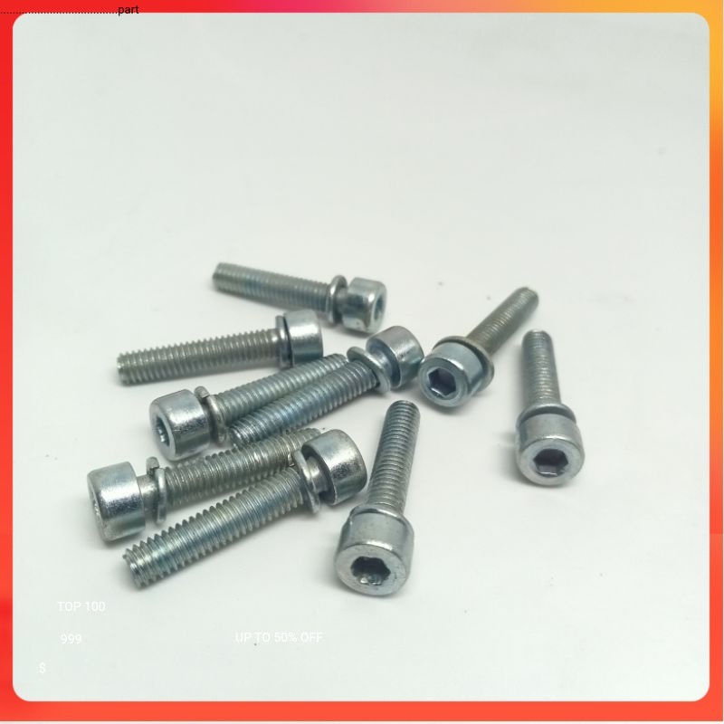 1 ชิ้น BOLT KAY L M4 20 ORIGINAL / BOLT 7 m4x20 L key / BOLT M4 LENGTH 2cm / BOLT กลอง ราสตี้ สนิม /