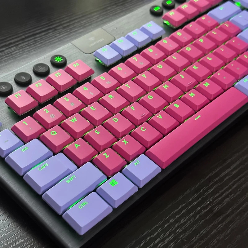 Backlit Keycaps,111 คีย์ Custom Shine ผ่าน Keycaps สําหรับ Logitech G813/G815/G913/G915 TKL RGB คีย์