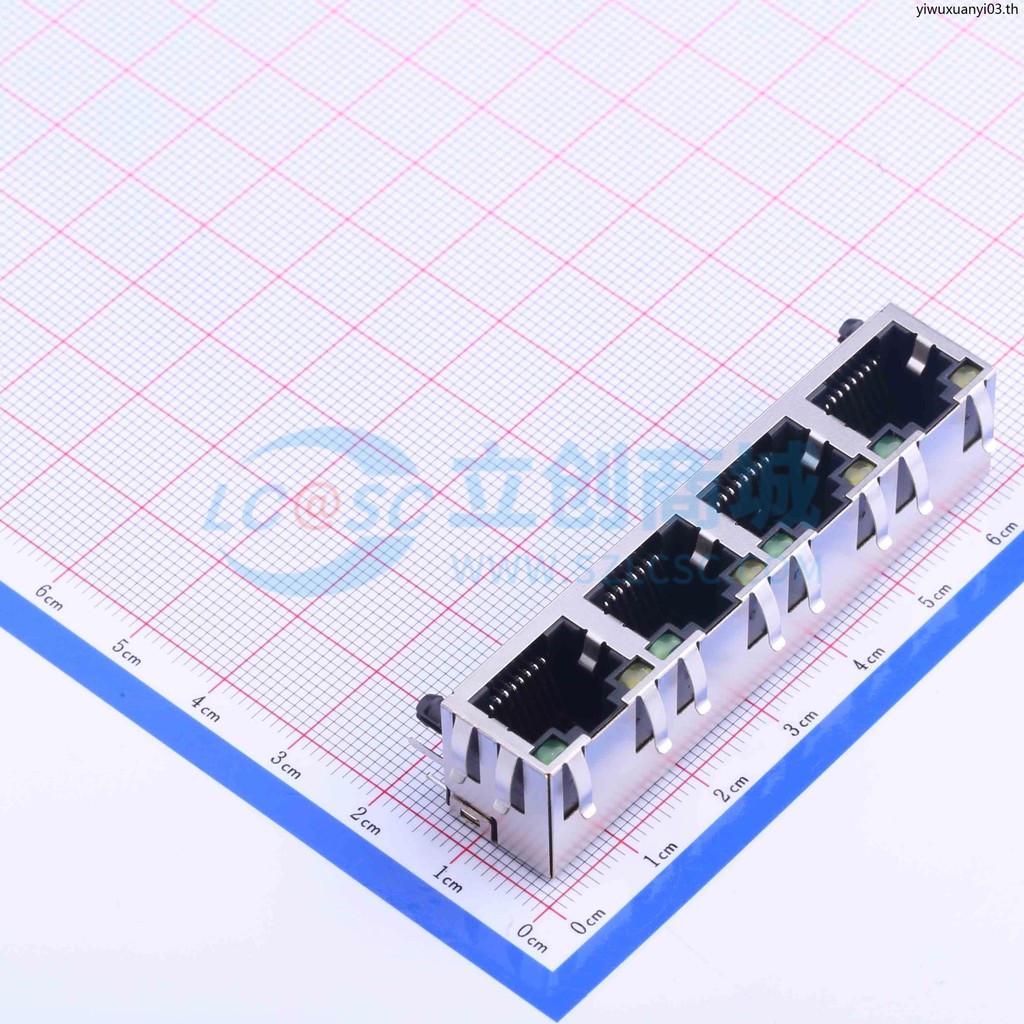 ขั้วต่ออีเธอร์เน็ต (RJ45 RJ11) RJ45-B-1 * 4 ปลั๊ก RJ45 ซ็อกเก็ต 4