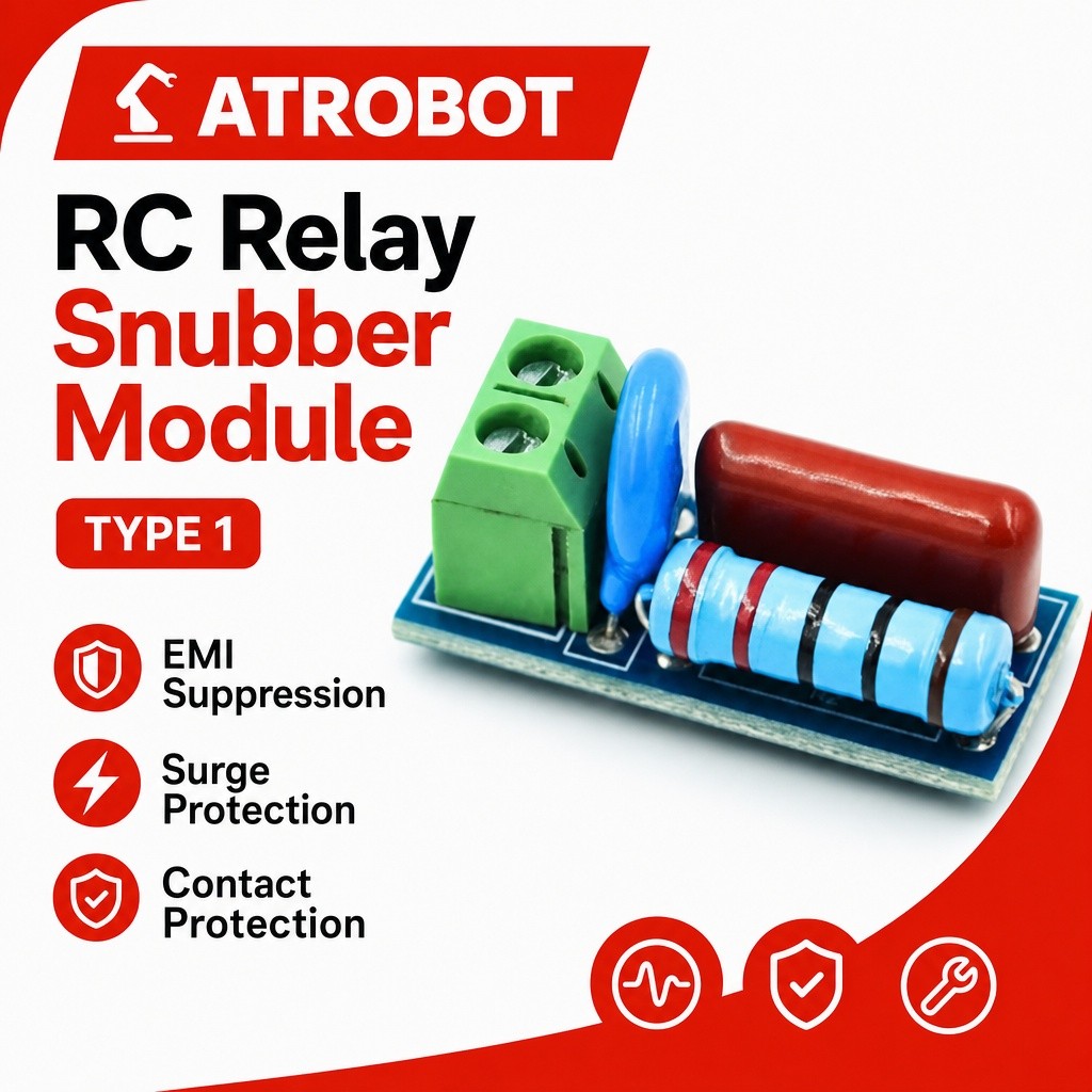 RC Relay Snubber Module 5V-400V AC/DC <1000W ป้องกันไฟกระชาก ลด EMI พร้อม MOV