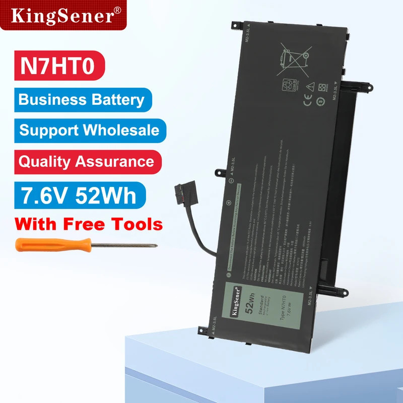 N7HT0 TVKGH แบตเตอรี่แล็ปท็อปสําหรับ Dell Latitude 9510 9520 2-in-1 Series 10R94 089GNG N7HTO V5K68 