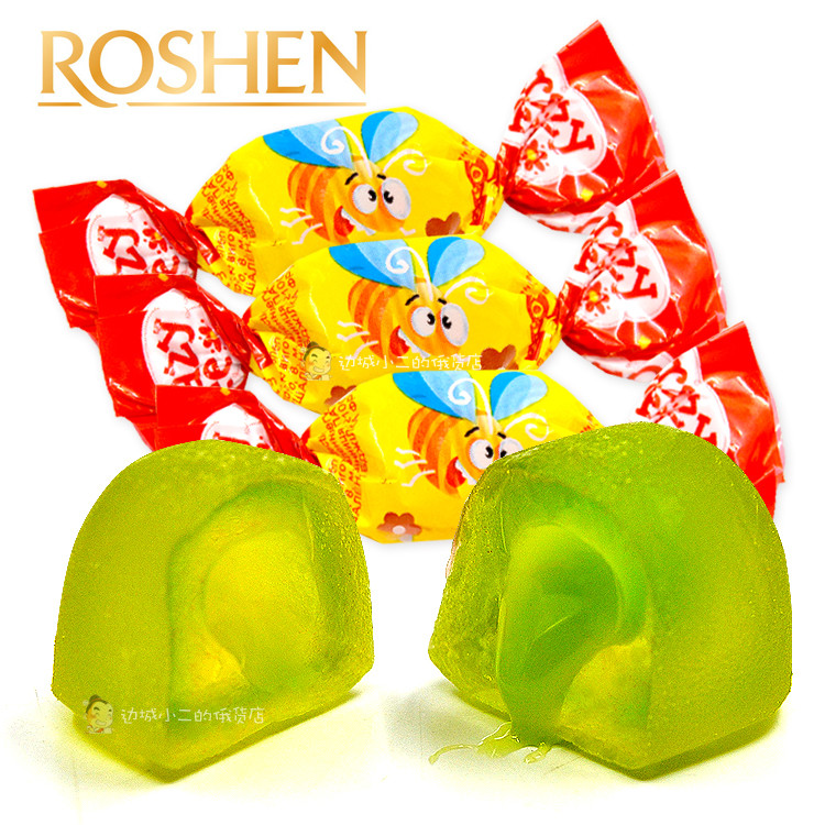 รัสเซียนําเข้ารัสเซียผึ้งน้อยที่เต็มไปด้วย Gummy QQ Candy Gummy ผลไม้ Gummy มากกว่า 500g