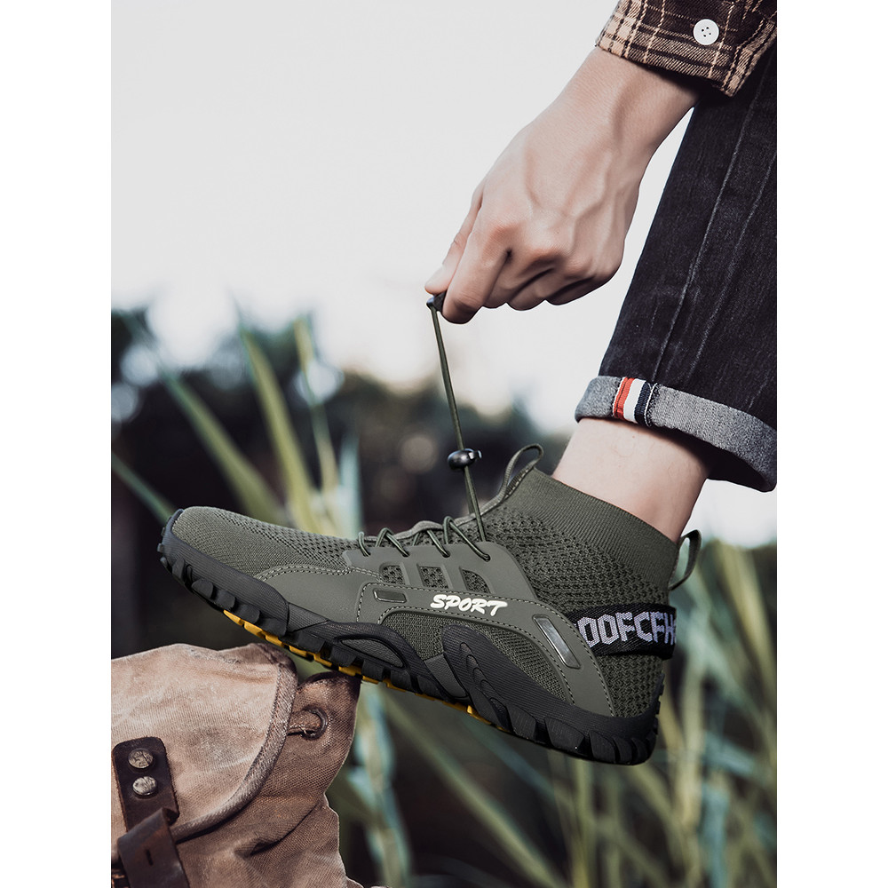 Mi Mid-Top Outdoor Leisure รองเท้าเดินป่า Wading River Tracking รองเท้า Soft Sole Anti-Slip ว่ายน้ํา