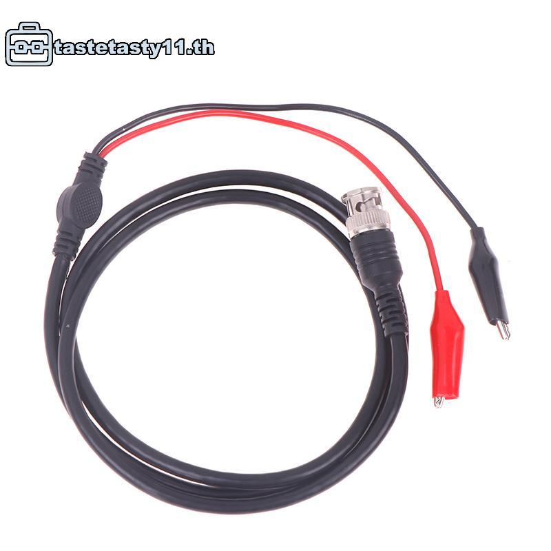 TA Oscilloscope Test Probe สาย BNC ปลั๊กชาย Q9 ถึง Dual คลิป 1 M Oscilloscope ทดสอบสาย Oscilloscope 