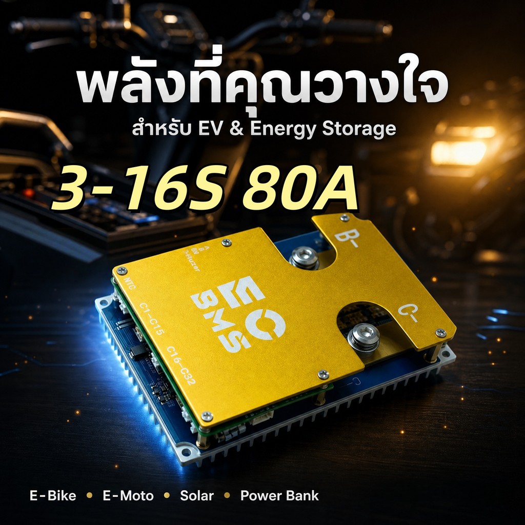 ECBMS BMS สำหรับ LiFePO4 32S 96V 250A สมาร์ท BMS Active Balancer