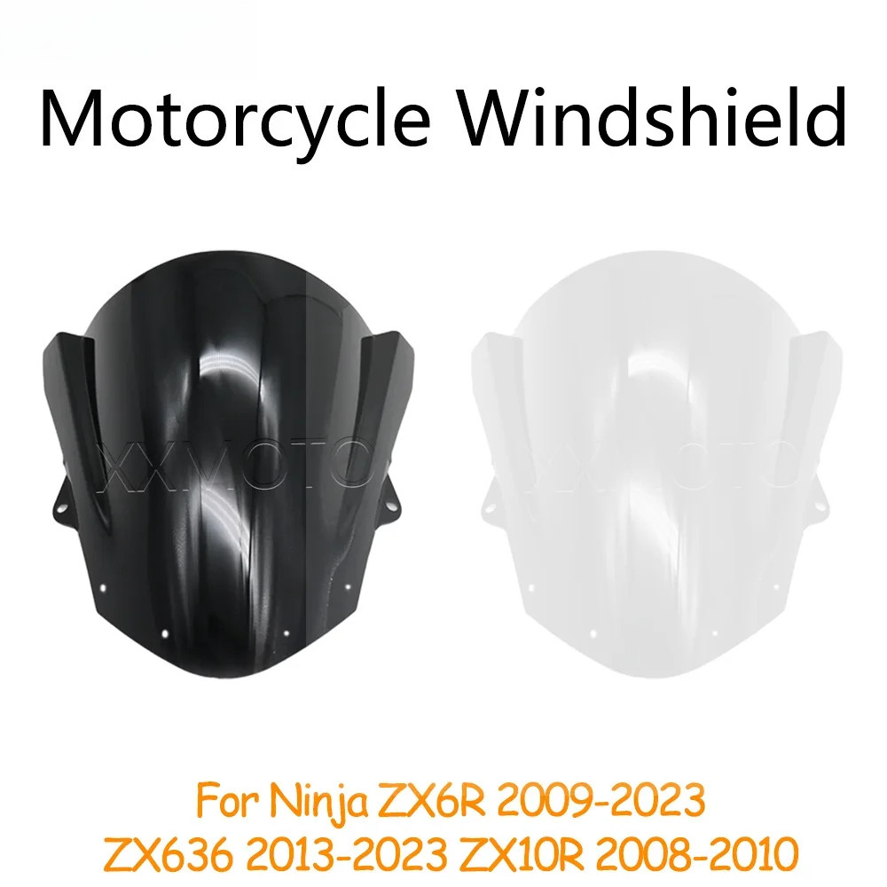 สําหรับ Kawasaki Ninja ZX6R ZX636 ZX10R ZX-6R ZX-636 ZX-10R ZX 6R 10R รถจักรยานยนต์กระจกกระจก Deflec