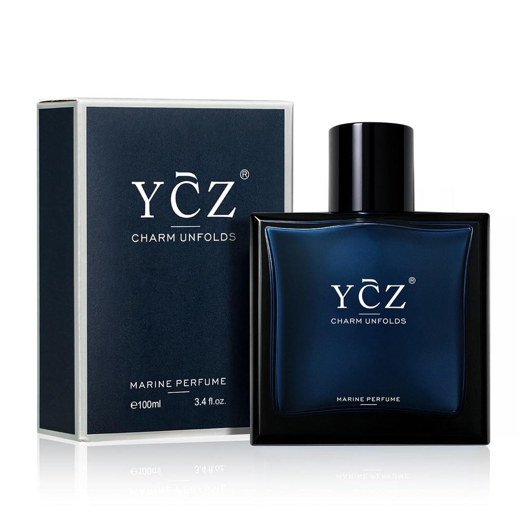 Ycz Charm Unfolds Marine for Men 3.4 ออนซ์ Long Lasting Eau De Parfum Cologne For Men, น้ําหอม Orien