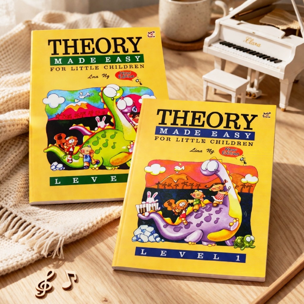 Theory Made Easy Level 1 & 2 Music Book Lina Ng Rhythm MP Piano Guitar