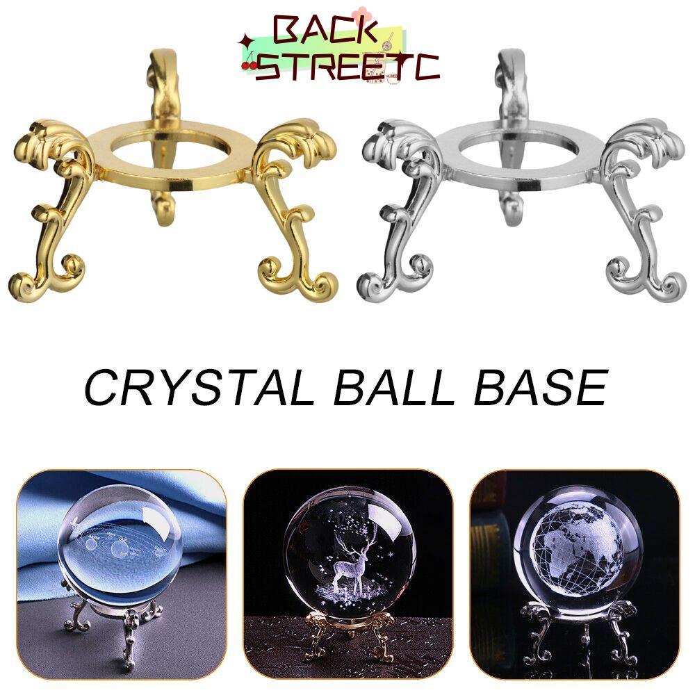 BACKSTAGEREETC2 Sphere Stone Support Home Decor Desktop Jewelry ที่วางโลหะ