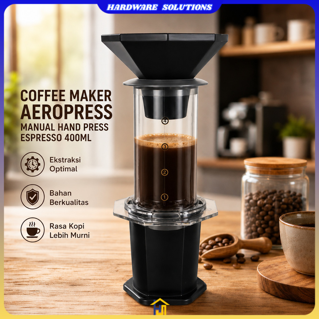 เครื่องชงกาแฟ Manual Hand Press Espresso 400ml - C4-20