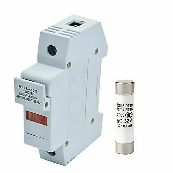 RT18-32X AC 32A 1 Pole 10X38 มม.DIN Rail Mountฟิวส์ผู้ถือฐานใหม่