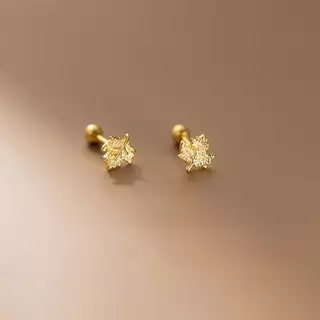 Maple Earrings ต่างหูเงินแท้ S925 [MERCELO]