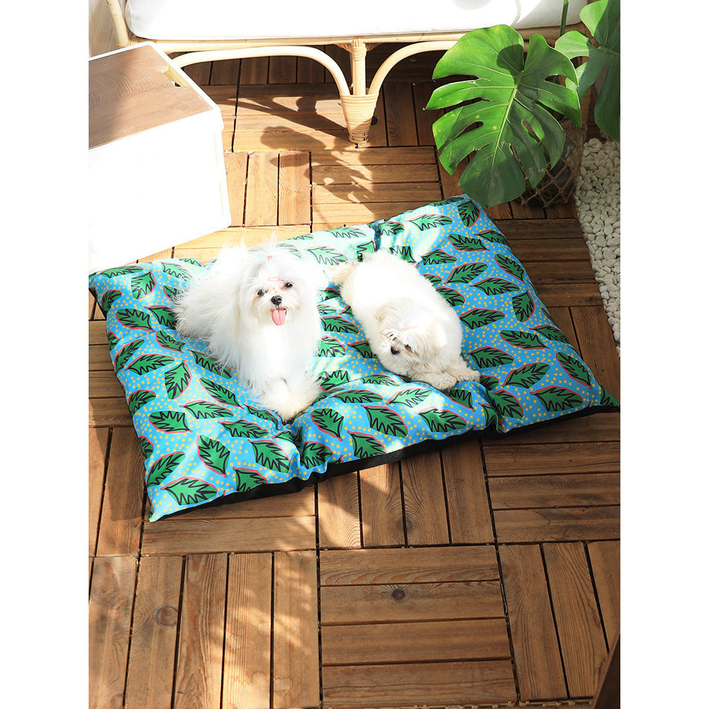 Hawaiiian Kennel Four Seasons Universal Dog Bed Summer Corgi Teddy Dog Mat Plus Size Summer Pet Bed 