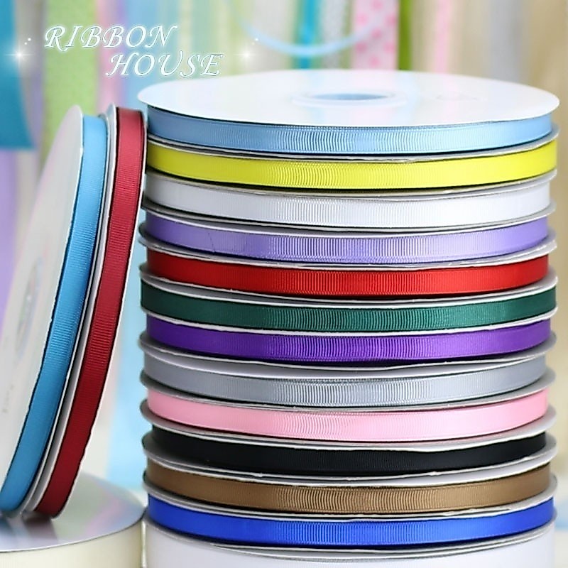 (100หลา/ม้วน) กว้าง 1 ซม.ริบบิ้นที่มีสีสันใช้สําหรับเค้กกล่องของขวัญบรรจุภัณฑ์โบว์ทําตกแต่งงานแต่งงาน