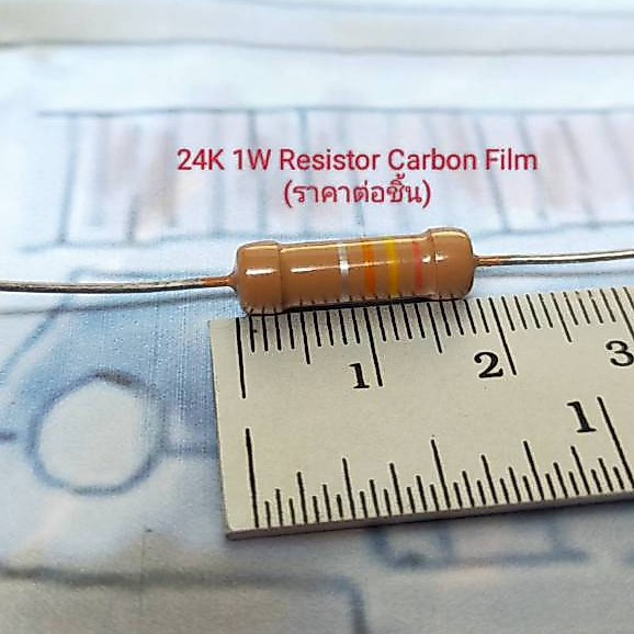 1W 2.4k,51k,24k,82k,15k,510k,680k Resistor Carbon Film Made in Japan (ราคาต่อชิ้น)