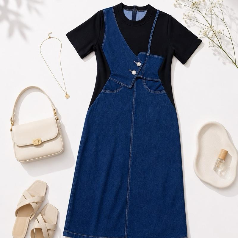 LYNDACHANN - ZOEY DRESS JEANS / ชุดเดรสยีนส์ระดับพรีเมียม