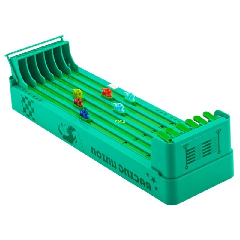 Youn Children s Horse Race Table Game Functional 6 Horse Race กระดานหมากรุกสําหรับเล่นแบบโต้ตอบและขอ