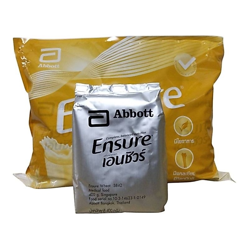 เอนชัวร์Ensureถุงเติมรสธัญพืชขนาด 400 กรัมของแท้ 100%