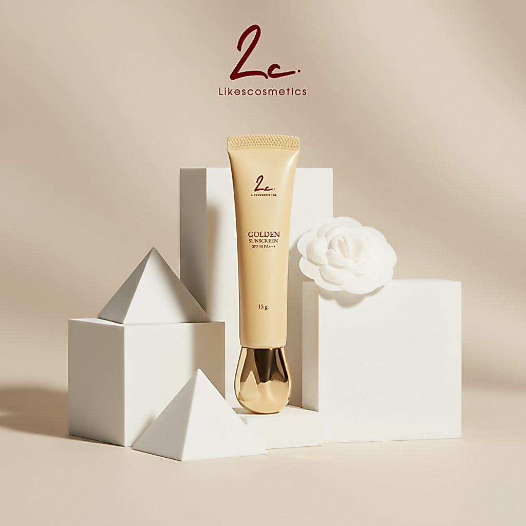 ไลก์ส คอสเมติก Golden Sunscreen SPF 50 PA+++ กันแดดทองคำ ผิวผ่องออร่า บล็อคทุกแสง
