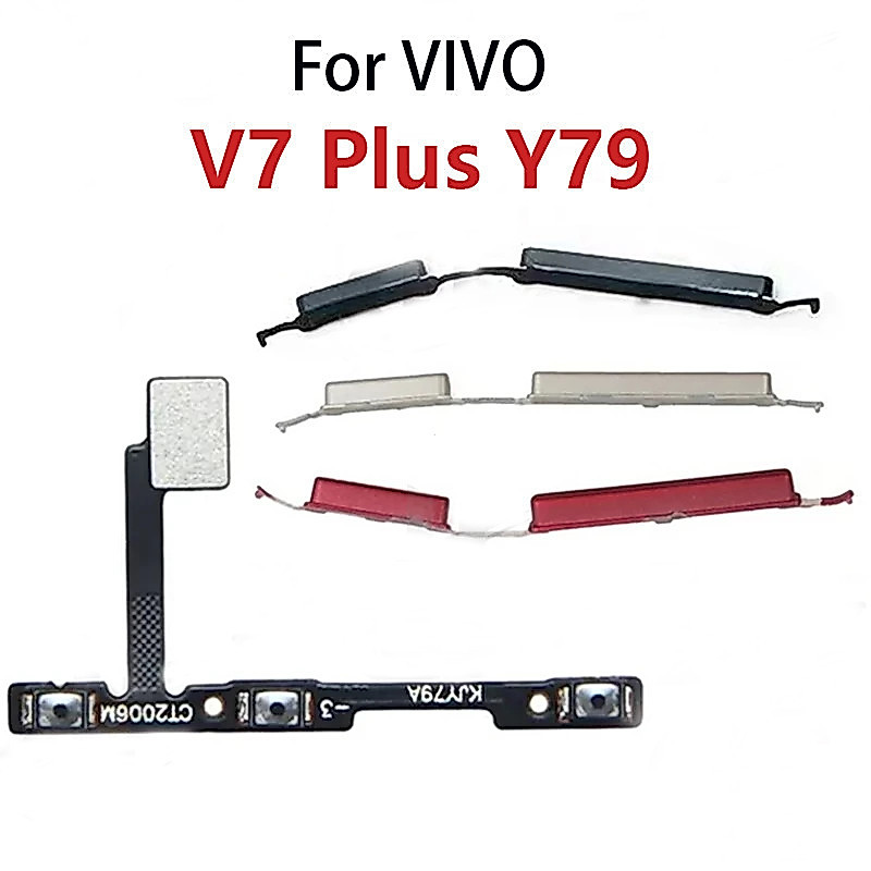 สําหรับ VIVO V7 Plus Y79 ปุ่มเปิดปิดปุ่มสวิทช์ด้านข้าง Volume Up Down ปุ่มด้านข้าง Key Flex Cable