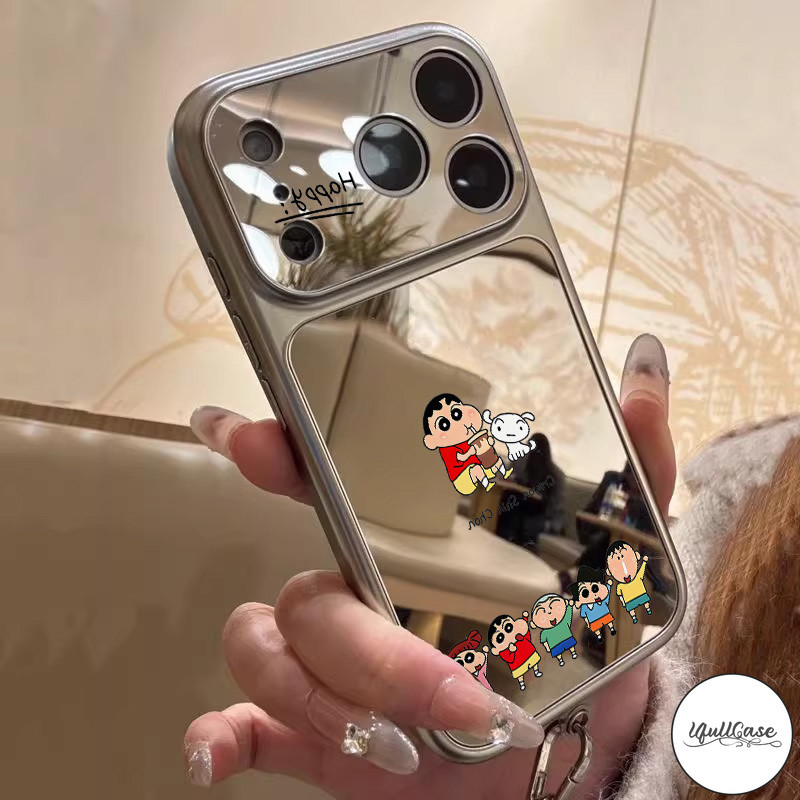 เคสกระจก ชินจัง การ์ตูนดัง สไตล์ฮิตกันกระแทก น่ารักสำหรับ รูปที่ 7