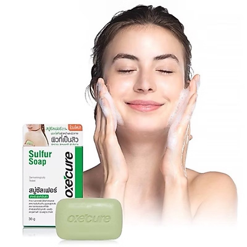 สบู่สำหรับคนเป็นสิว OXE'CURE Sulfur Soap ใช้ได้ทั้งผิวหน้าและผิวกาย 30 g