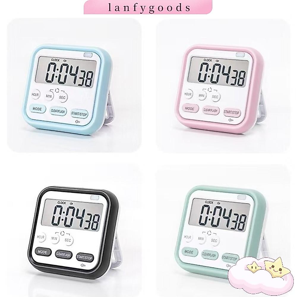 LANFYGOODS Digital Kitchen Timer, Digital Display Multifunctional Cooking Timer, Practical Student Learning Time Manager Loud Alarm Count Down Clock Kitchen Tools