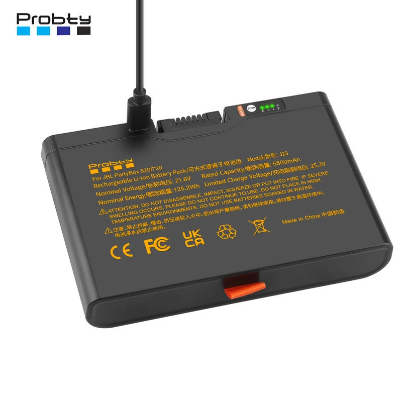 5800mAh แบตเตอรี่ทดแทนสําหรับ JBL Partybox 520 Partybox 720 BOOMBOX 4 ลําโพงบลูทูธ TYPE-C PD Fast ชา