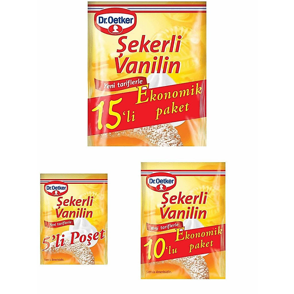 Dr.Oetker Şekerli Vanilin วานิลลินผสมน้ำตาล กลิ่นหอมหวานสำหรับทำขนม  / Dr.Oetker Vanilla Sugar Blend for Baking, Aromati