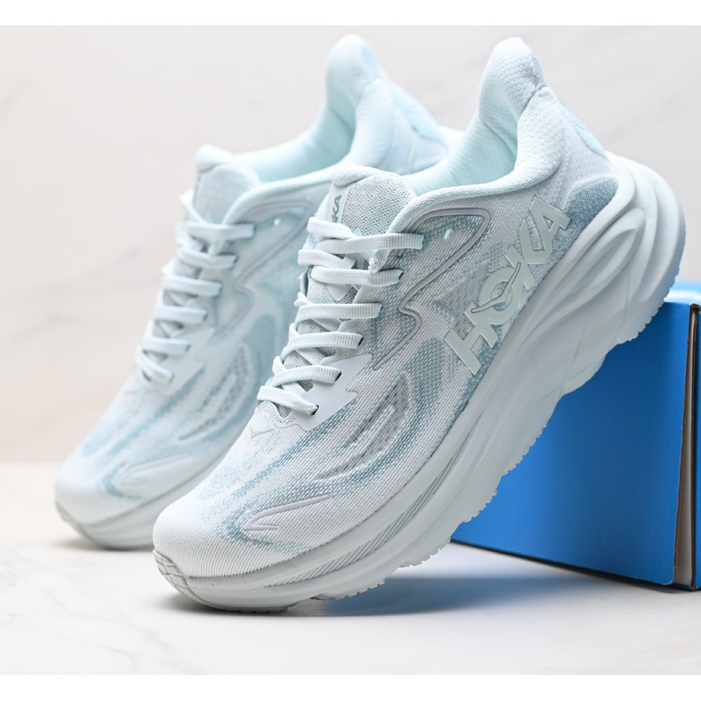 HOKA ONE ONE CLIFTON 10 รองเท้าวิ่งมืออาชีพสําหรับผู้หญิงดูดซับแรงกระแทกระบายอากาศ Z1Y7
