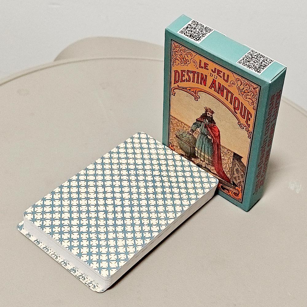 Vintage Antique Destiny Fortune Telling Cards, 9*6 ซม. 32-Card Oracle Deck Le Jeu Du Destin Antiques
