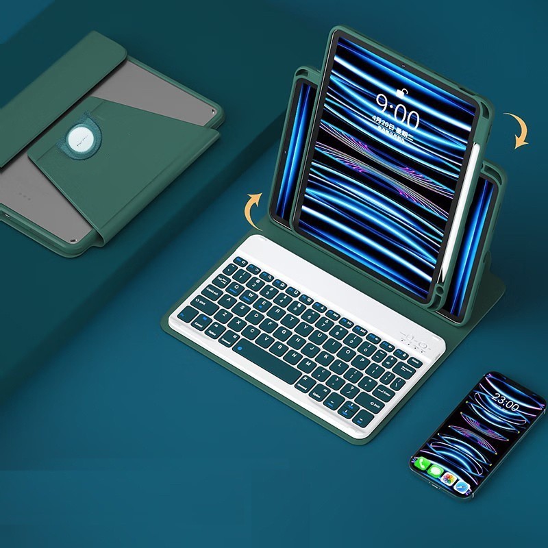 เคสคีย์บอร์ด Bluetooth สําหรับ Samsung Galaxy Tab A7 Lite / A9+ / A11+ / Tab S8Ultra / S9 Ultra /s10