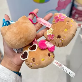 HelloKitty Go to the Beach Series Plush Pinch Music Mystery Bag อินเทรนด์เล่นตุ๊กตากระเป๋าจี้ของขวัญ