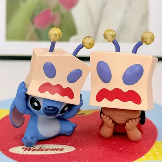 พร้อมสต็อก ของแท้ TOPTOY Star Treasure Happy Daily Mystery Box Full Flocking Stitch Doll Hawaii Scene Accessories Desktop อินเทรนด์เล่นตกแต่งของขวัญวันเกิด