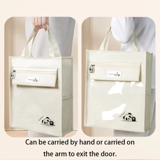 สินค้ามีคุณภาพ ซองซิปใส่เอกสาร หนังสือ สูง33CM มีหูหิ้ว กระเป๋าเรียน กันน้ำได้ ที่ใส่แฟ้มอเนกประสงค์ สำหรับนักเรียน