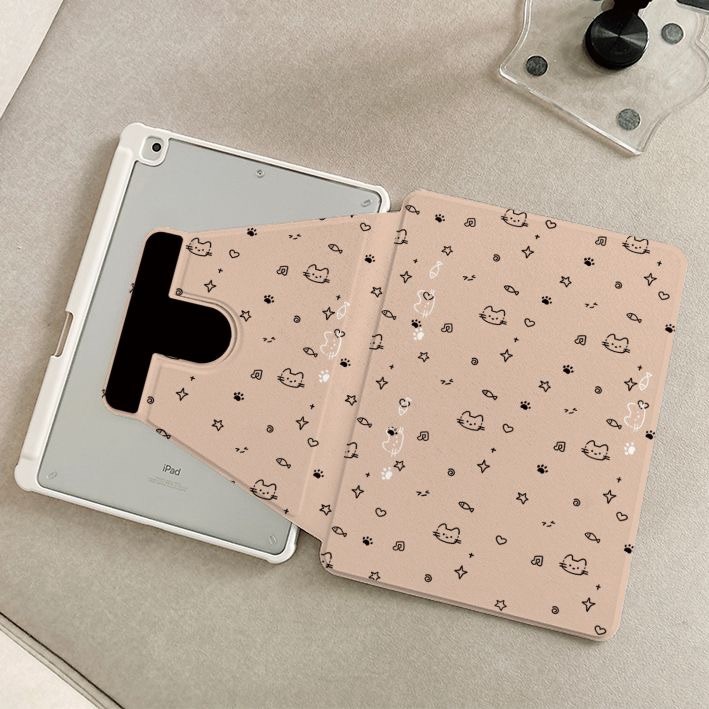 【360°หมุน Mute สําหรับ xiaomi Redmi Pad น่ารัก mi Pad 5 6 pro 11 นิ้วอะคริลิค Flip Casing mi Pad 6s 