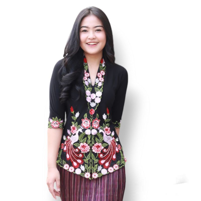 PEACOCK EMBROIDERED KEBAYA VIRAL KEBAYA STRETCH KEBAYA M5B ยาง KEBAYA