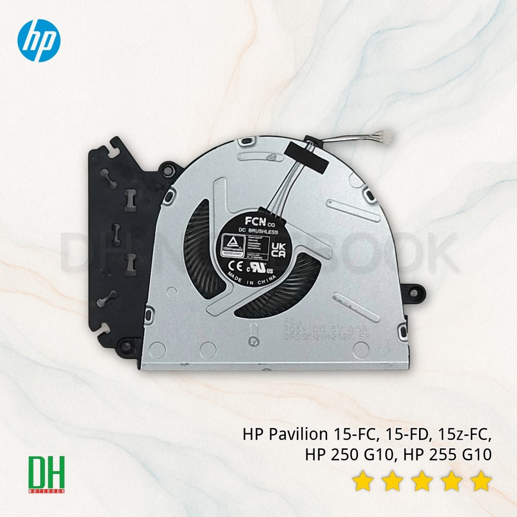 พัดลมโน๊ตบุ๊ค HP Pavilion 15-FC 15-FD 15z-FC 250 G10 255 G10 อะไหล่ OEM คุณภาพสูง สำหรับซ่อมและเปลี่