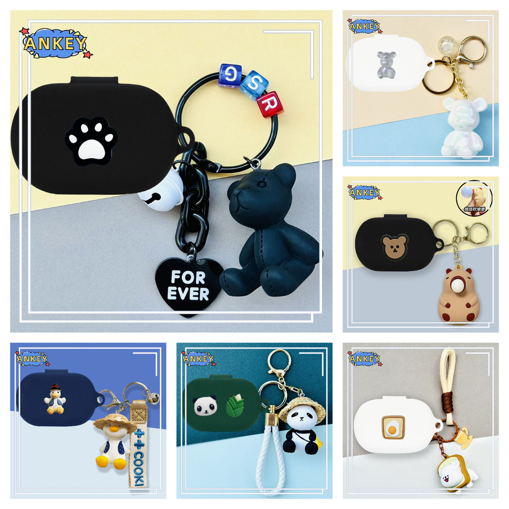 Case for Edifier Comfo Flex CC Protective silicone Edifier A6 Open-Ear Cute panda Covers Bluetooth E