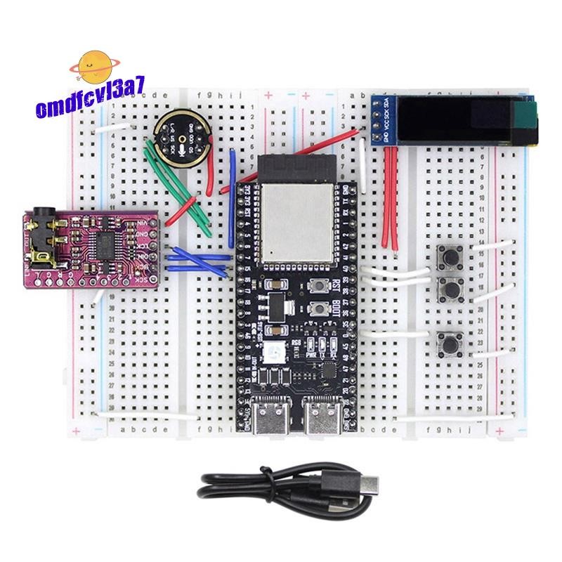 AI Voice Chat Robot ESP32-S3 Development Board Breadboard 3.5mm Audio ชุดสําเร็จรูปสําหรับเพื่อการศึ