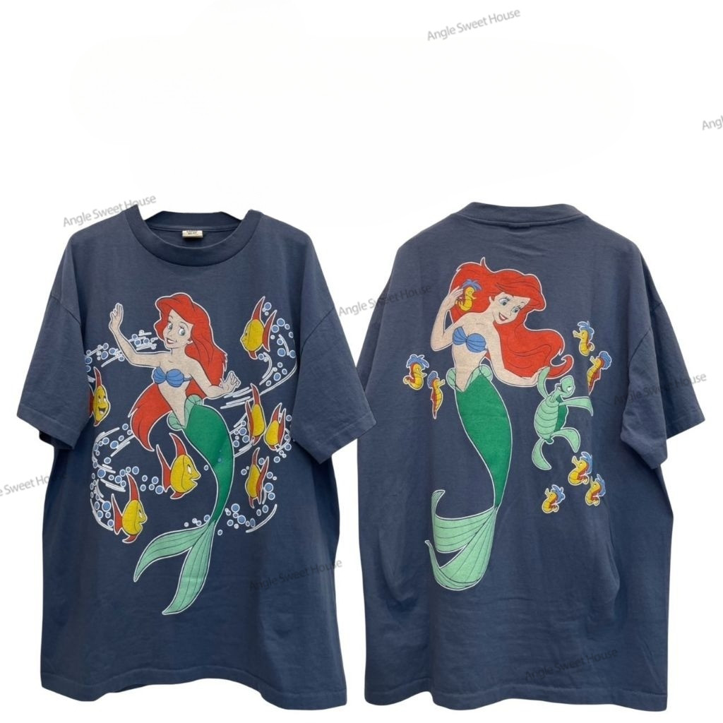 (จัดส่งตลอด 24 ชั่วโมง）Angle Official S-3XL Cotton  งานใหม่ ทำเก่า ผ้าฟอกเฟดนุ่มไร้ตะเข็บข้าง สกรีน หน้าหลัง ฟอกเฟด  T43