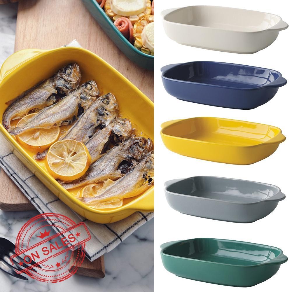 จานย่างสี่เหลี่ยมสี่เหลี่ยมภาชนะไม่ติดพันจานอิตาลีชั้นก๋วยเตี๋ยว U8h8