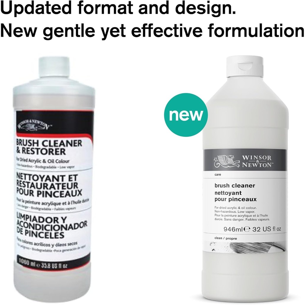 Winsor & Newton Brush Cleaner & Restorer, ขวด 32.0-oz JI9D