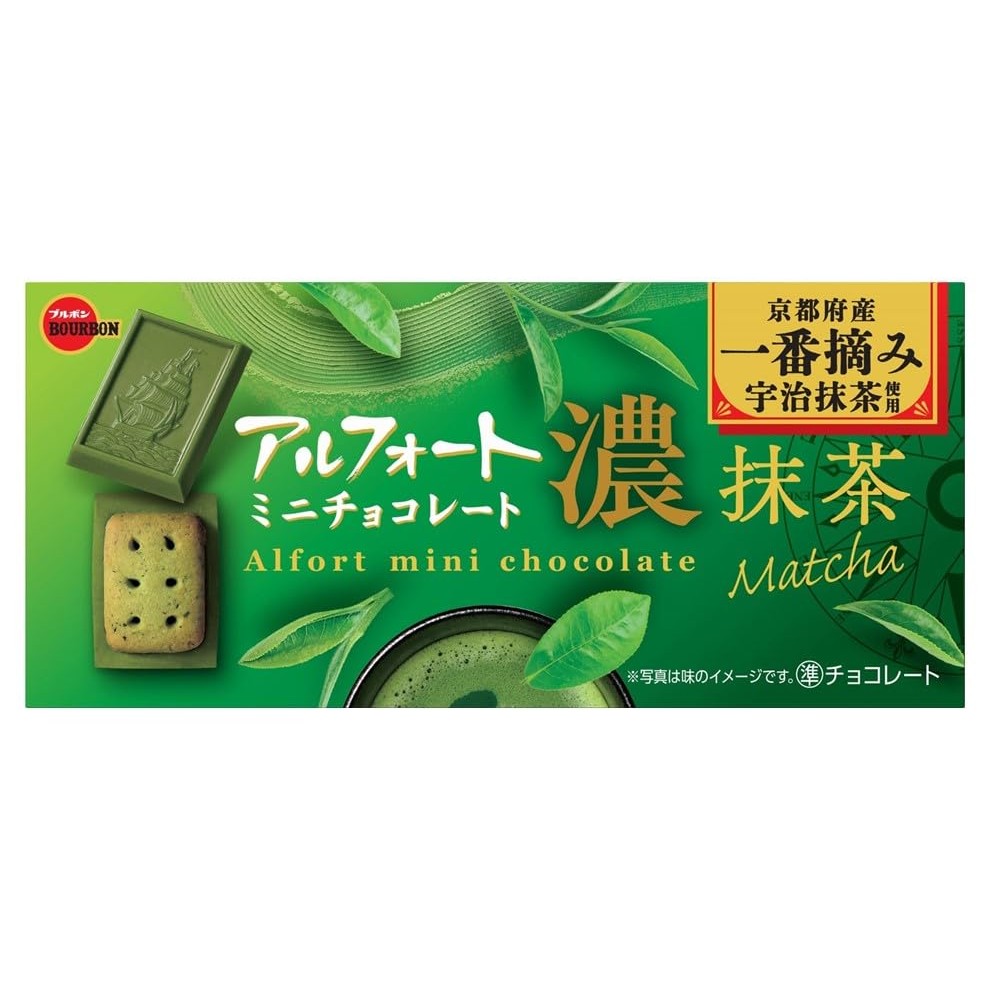 Bourbon Alfort Mini Chocolate Rich Matcha 112g