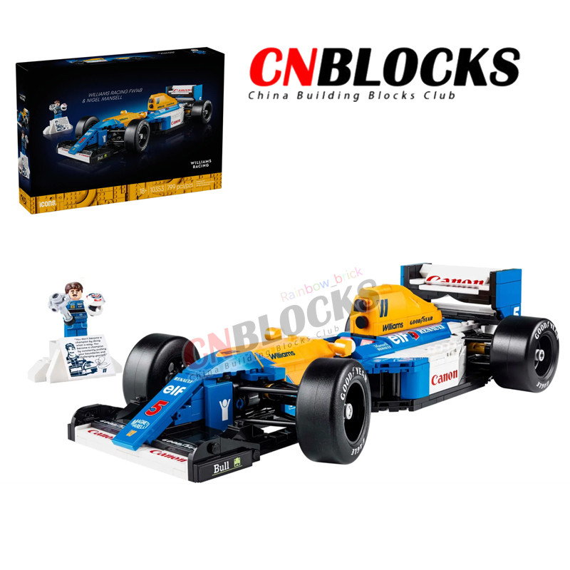 คัดลอก DIY Williams Racing FW14B & Nigel Mansell (799 ชิ้น) Moodle Budgeling Blocks ของเล่นเด็กของขว